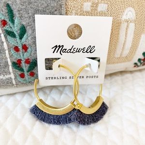 NWT Madewell Fringe Hoop Earrings Brand New!